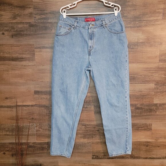Vtg Levi's Jeans 16 Classic 550 Relaxed Tapered Medium Light Wash Cotton Y2K - Picture 2 of 11